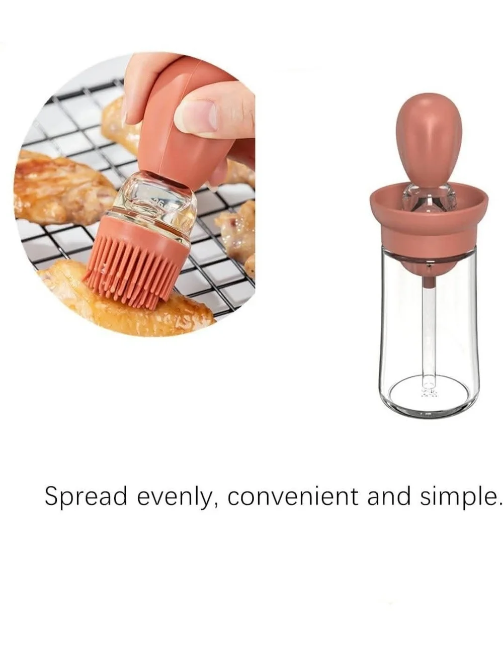 Silicone Pump Dispenser Bottle - Coral Pink